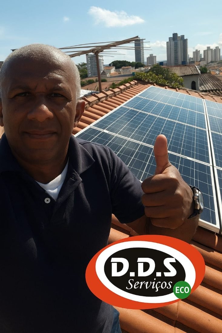 Instalação de energia solar fotovoltaica pela DDS Serviços ECO em São Paulo